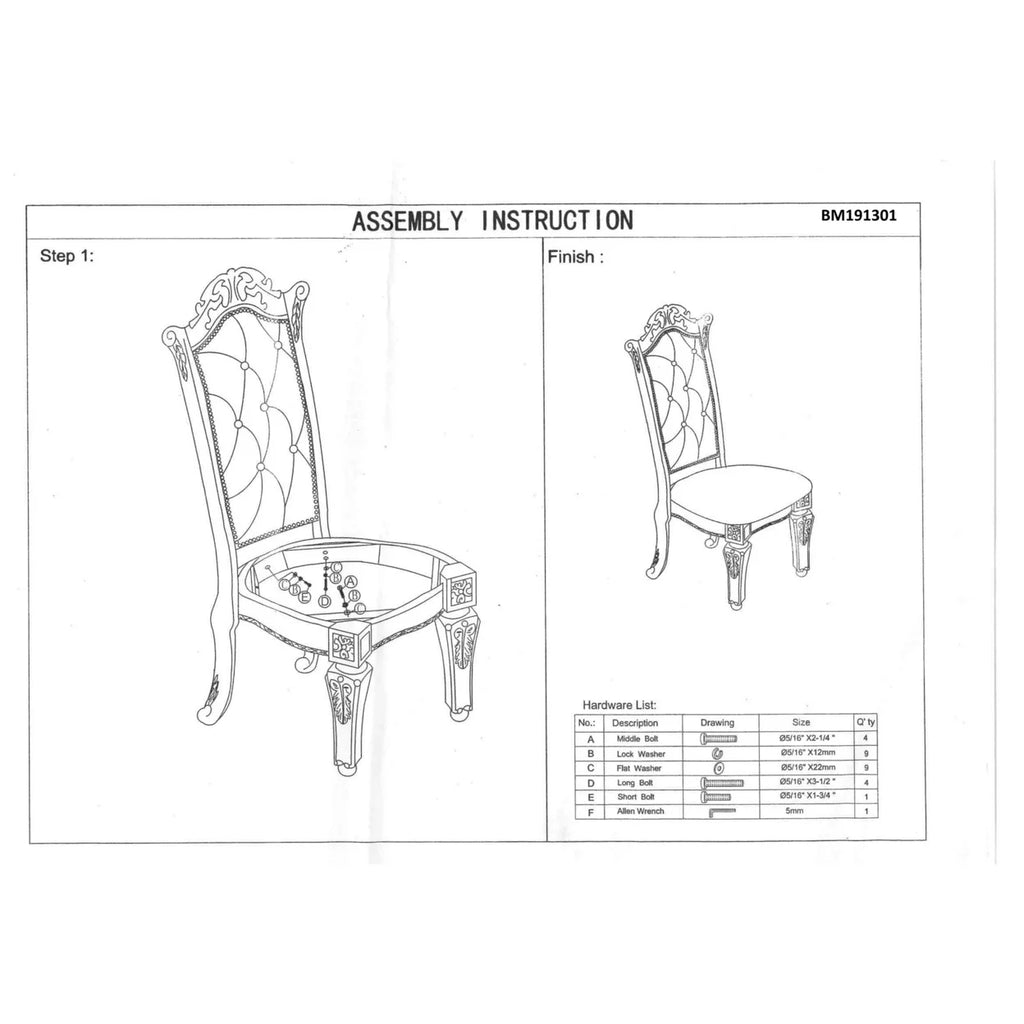 Brown Faux Leather Dining Side Chair Set of 2 J2733