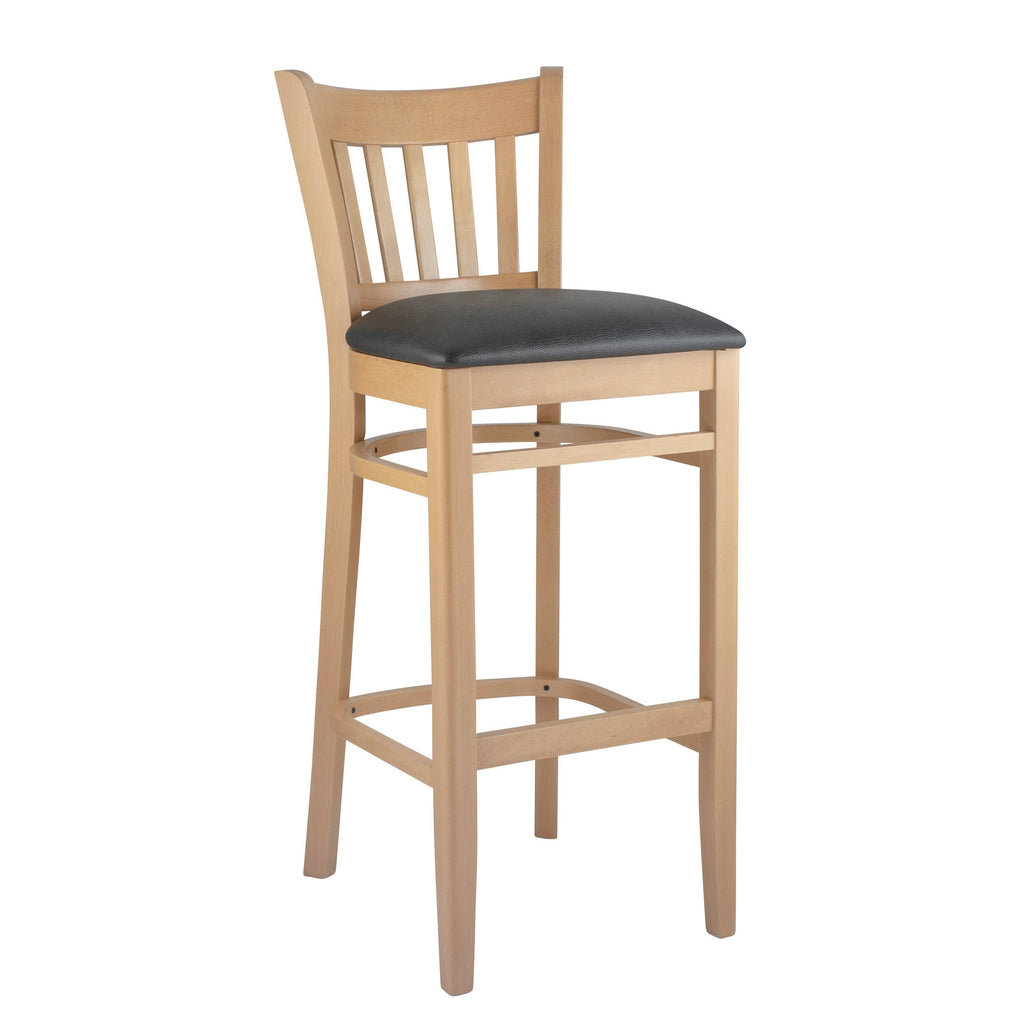 Mahogany Brown Vertical Bar Stool U7642