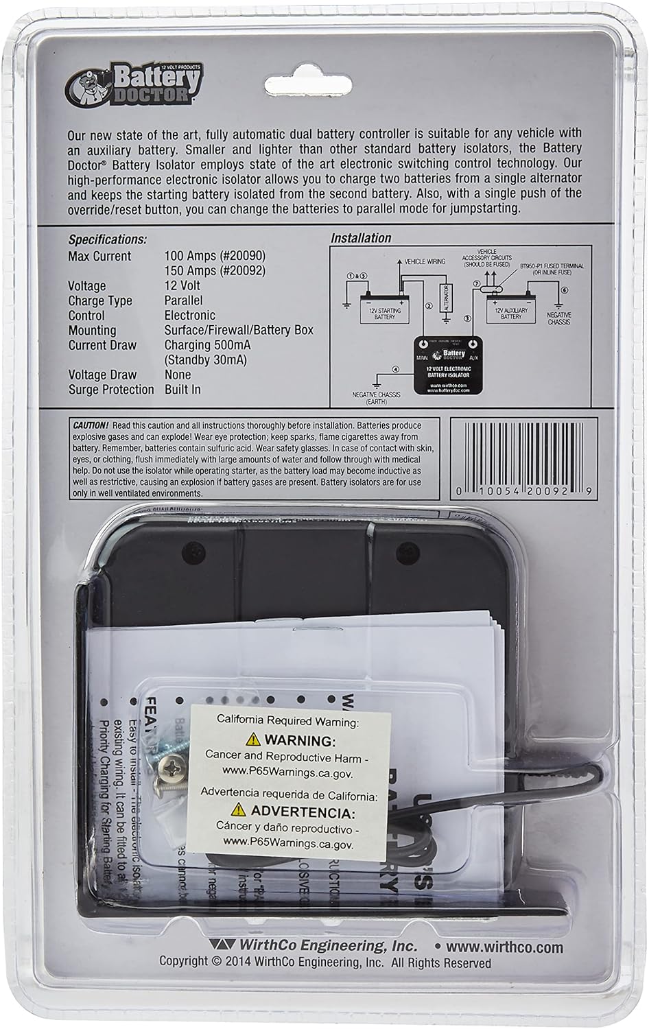 125 Amp/150 Amp Battery Isolator G122