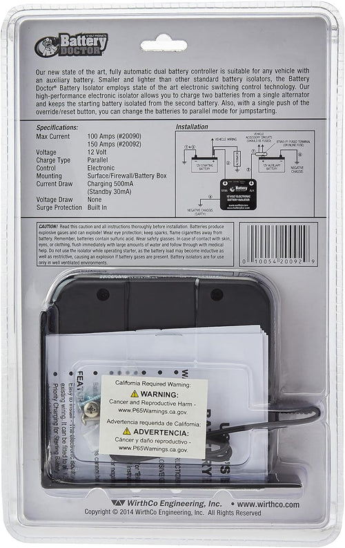 125 Amp/150 Amp Battery Isolator G122