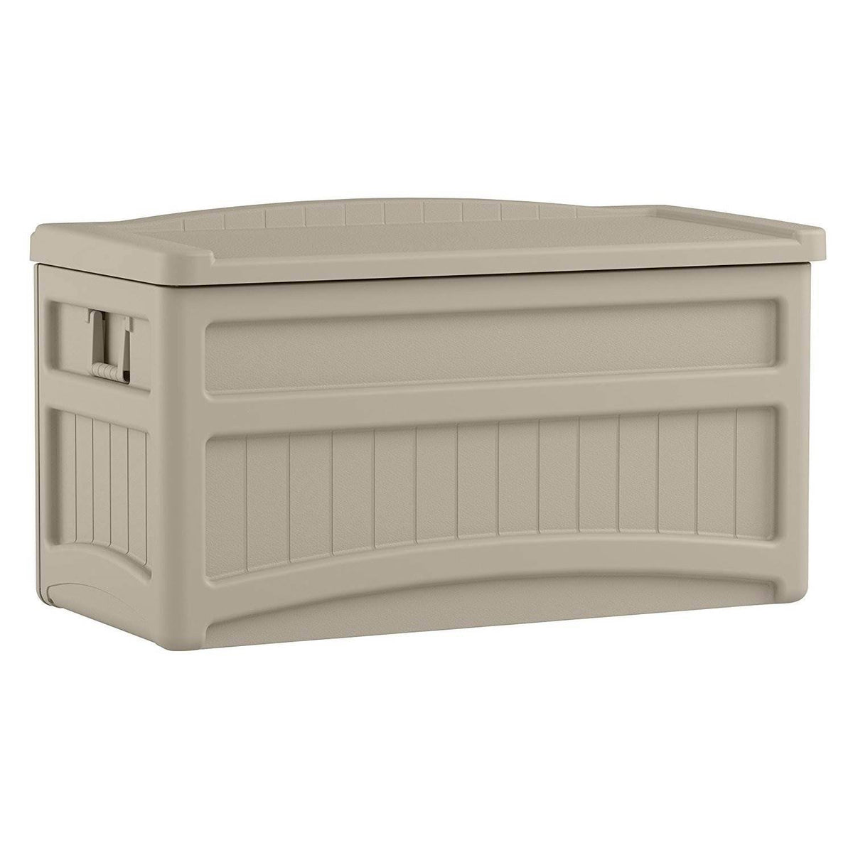 73-Gallon Resin Outdoor Storage Deck Box with Seat (2 Pack) P9413