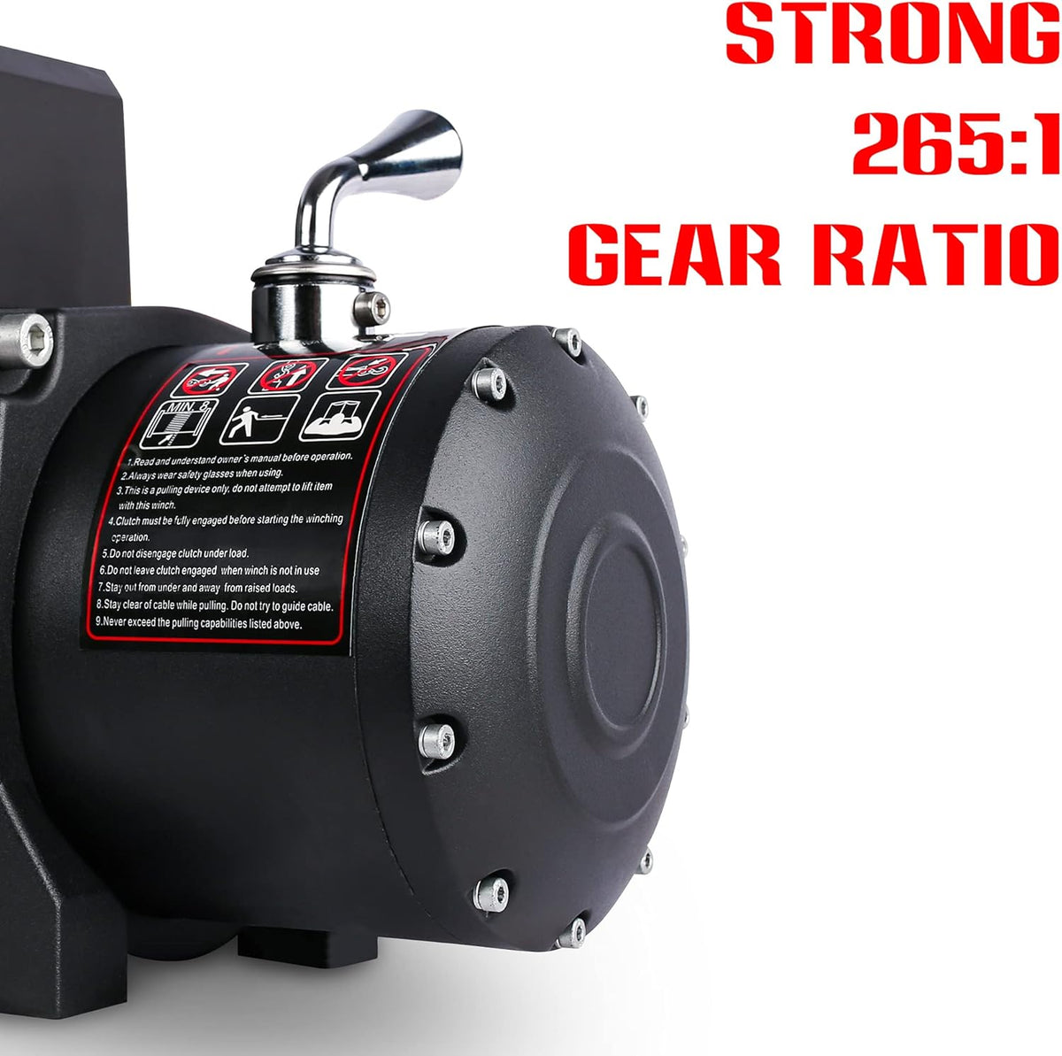 Blue 12000 lb Electric Winch Kit with Wireless Remote B78418