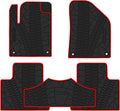 Cargo Liners Trunk Mats Full Black Rubber Pack of 2 H832