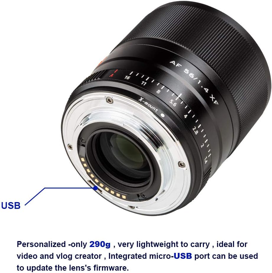 56mm F1.4 Autofocus Lens for Fujifilm X-Mount APS-C Mirrorless Cameras I3399