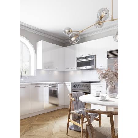 White Gloss Wall Cabinet I473