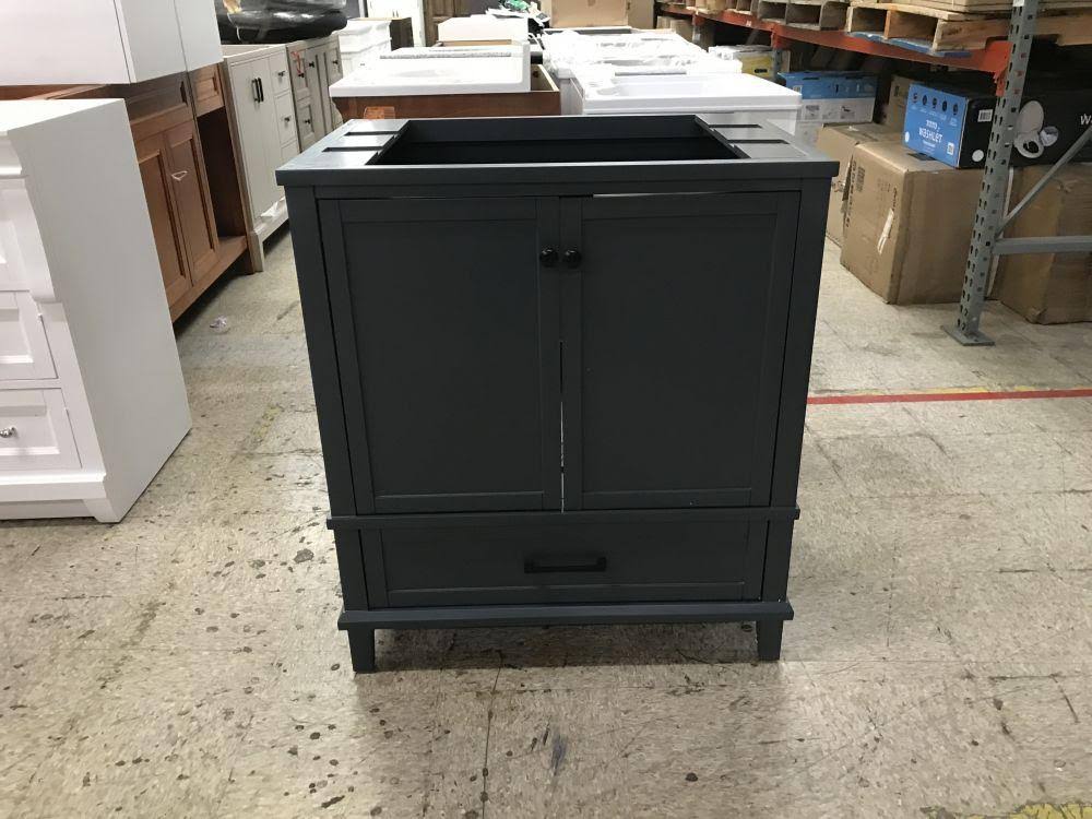 Dark Blue-Gray Bathroom Vanity Cabinet E233