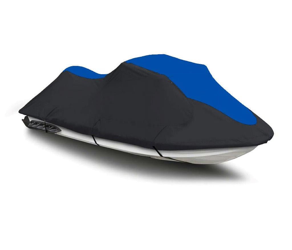 BLACK / BLUE HEAVY-DUTY 600D JET SKI Cover, 1-2 Seater A6164