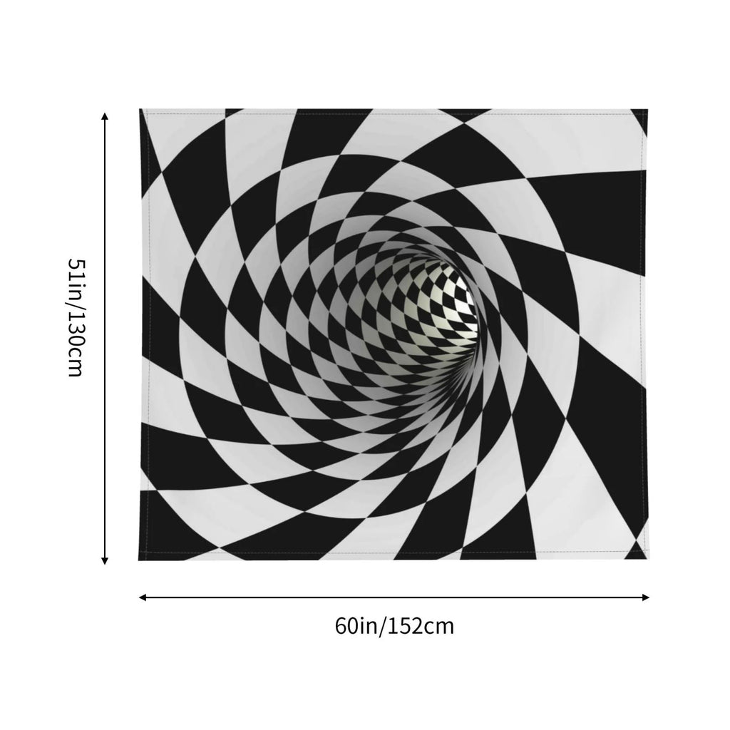 3D Vortex Illusion Tapestry Wall Hanging 60x51in G329