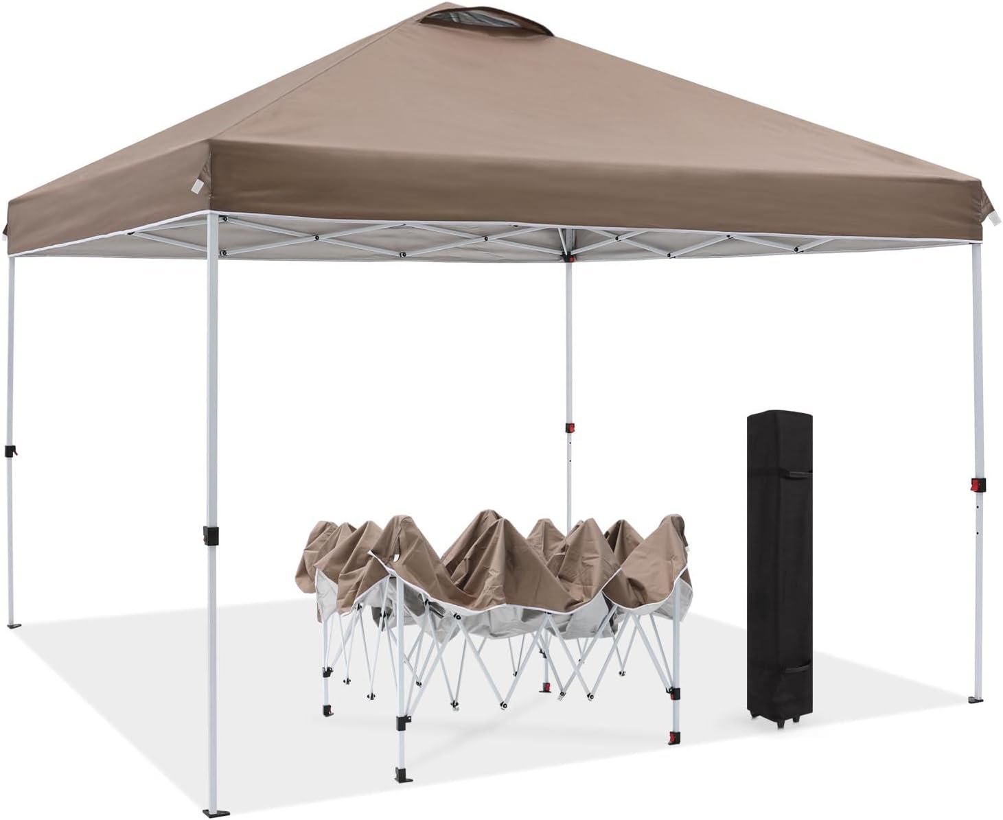 10X10FT Pop Up Canopy Tent with Wheeled Bag J817