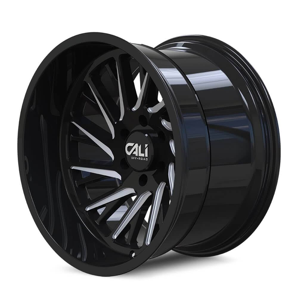 22x12 8x170 Black Milled Wheel I897
