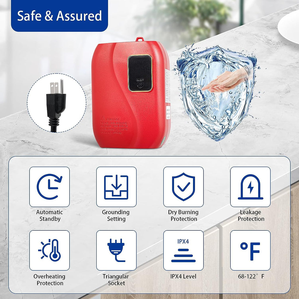 3000W Instant Electric Tankless Water Heater P1534