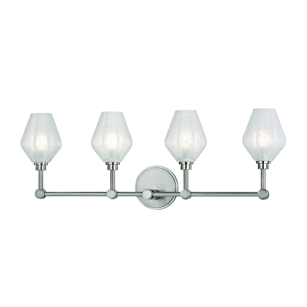 4 Light Bath Bracket, Satin Nickel R333