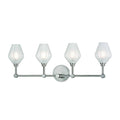 4 Light Bath Bracket, Satin Nickel R333