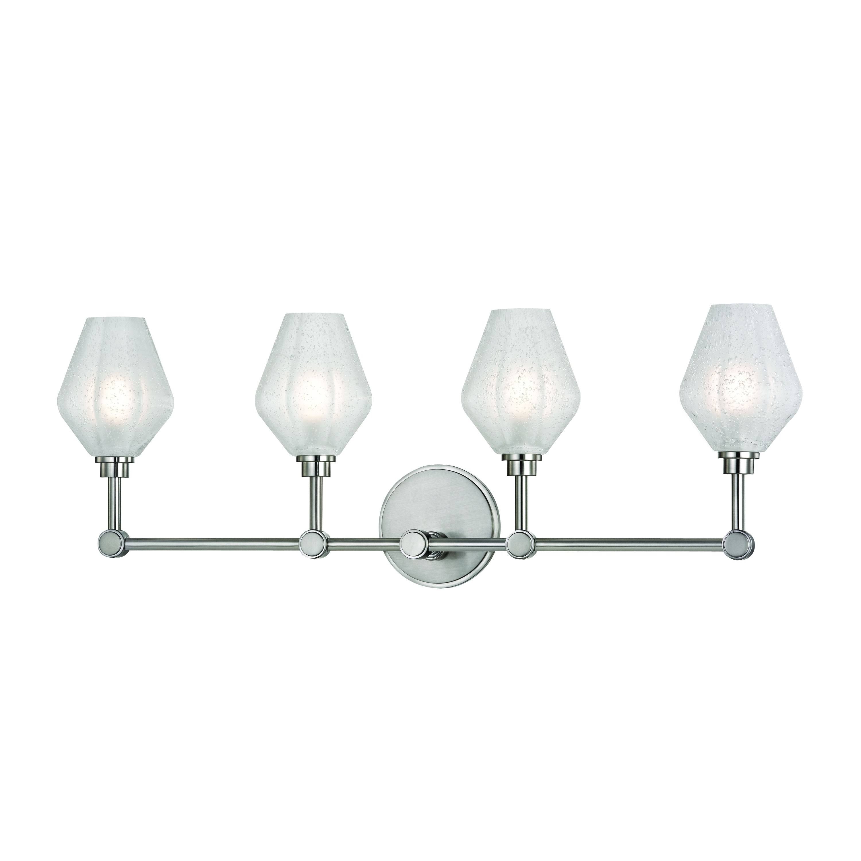 4 Light Bath Bracket, Satin Nickel R333