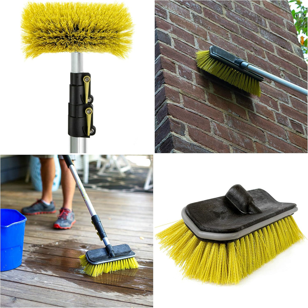 12 Foot High Reach Brush Kit with Extension Pole, 3 Brushes E741