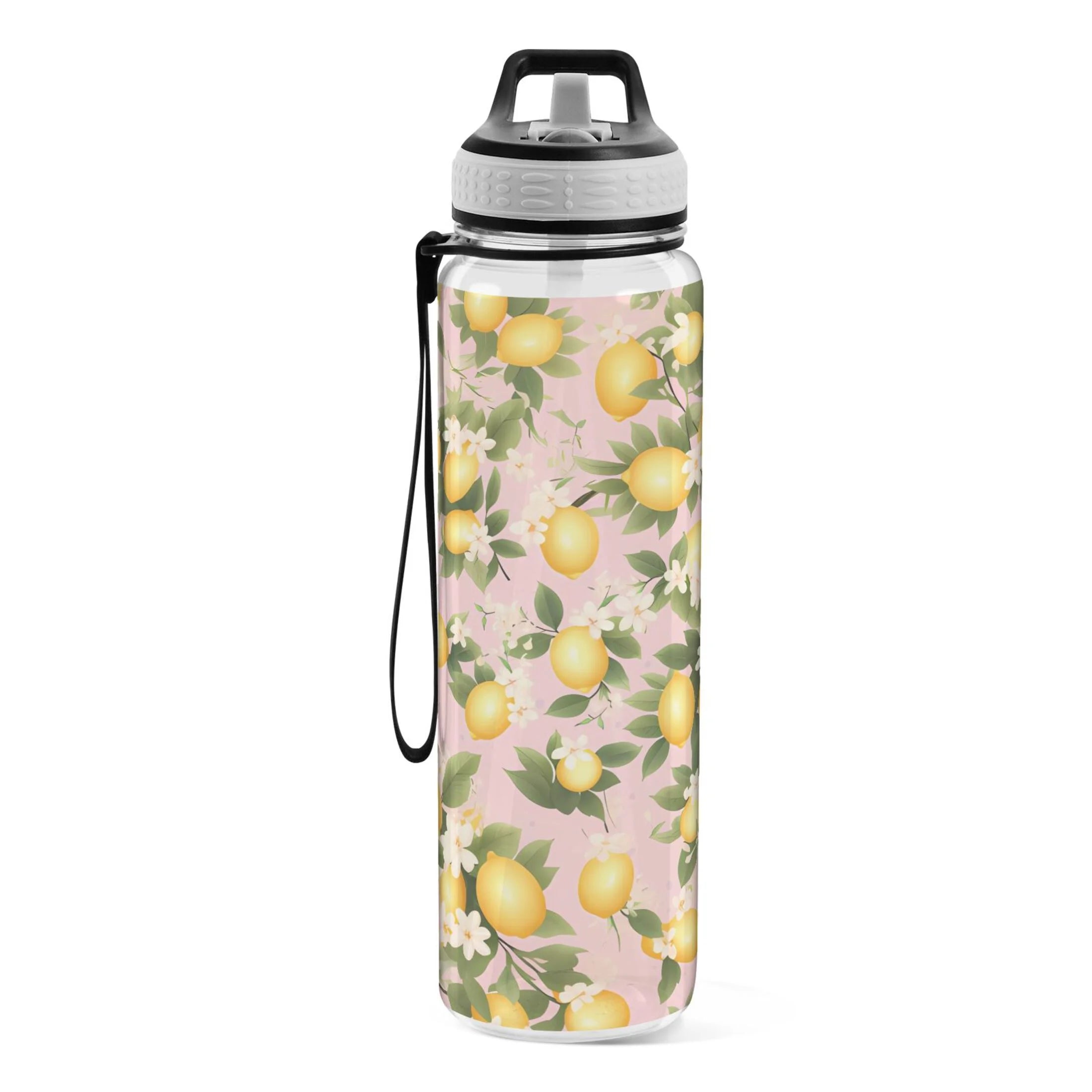 32oz Tritan Leakproof Clear Water Bottle with Straw G62253