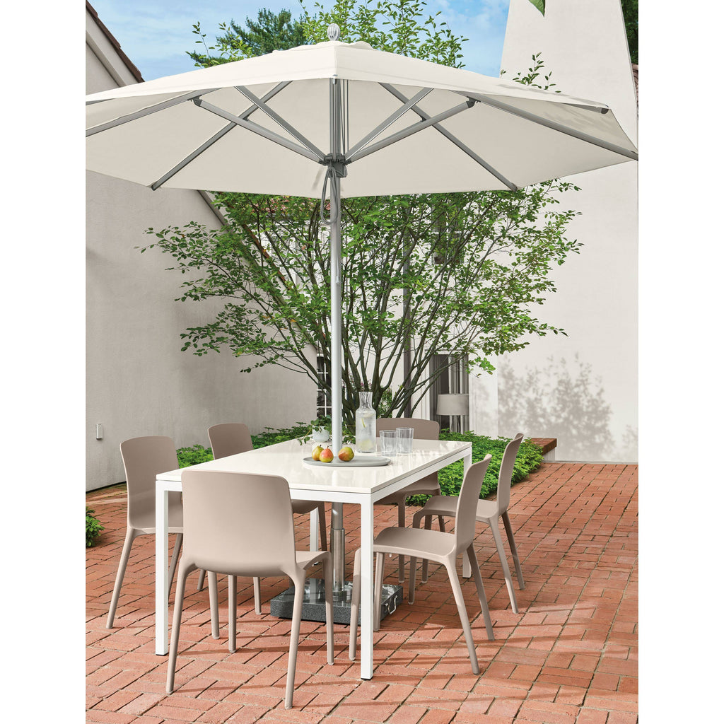 Orange Recycled HDPE Parsons Patio Table M402941