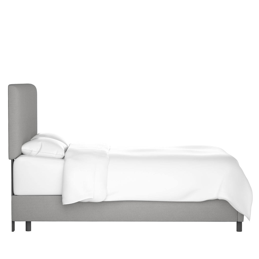 Navy Twin Microsuede Bed P8483