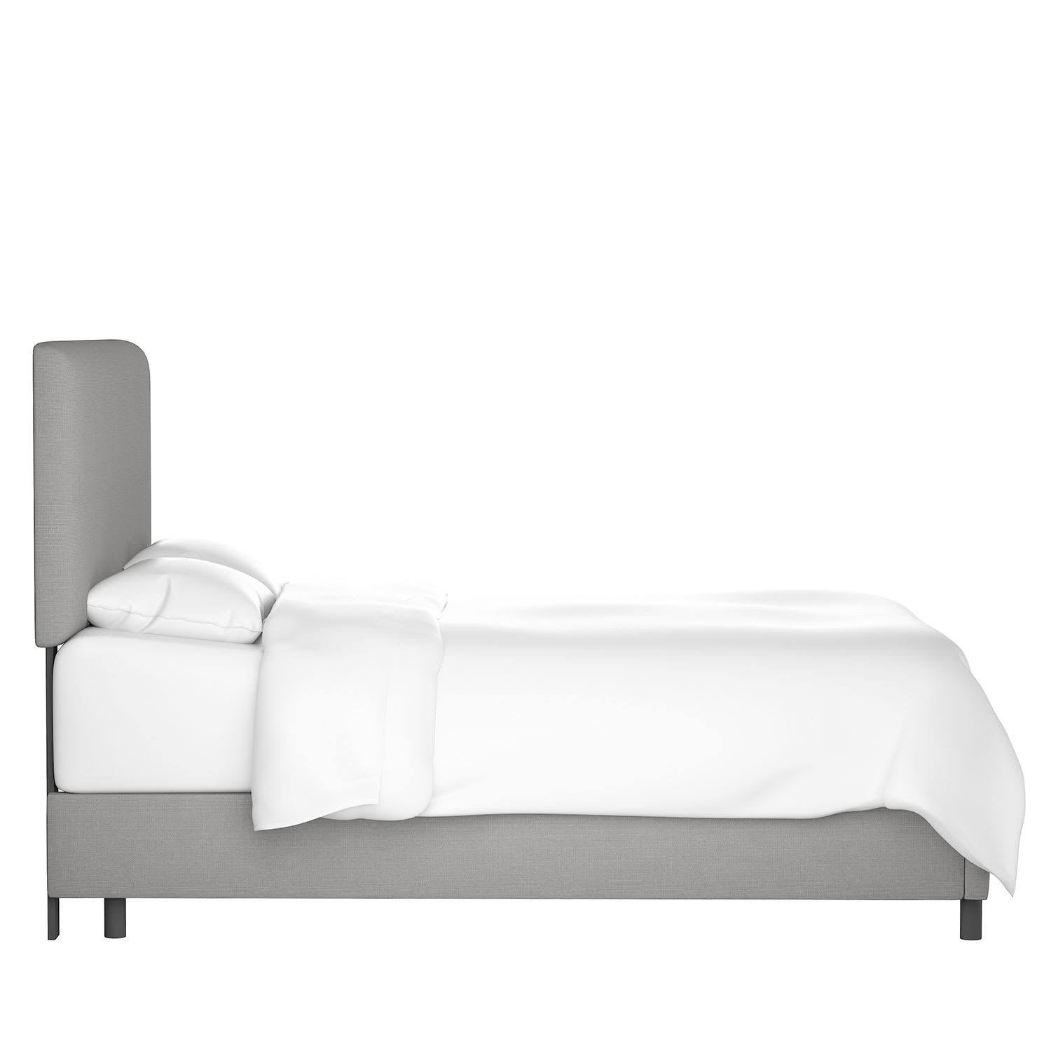 Navy Twin Microsuede Bed P8483