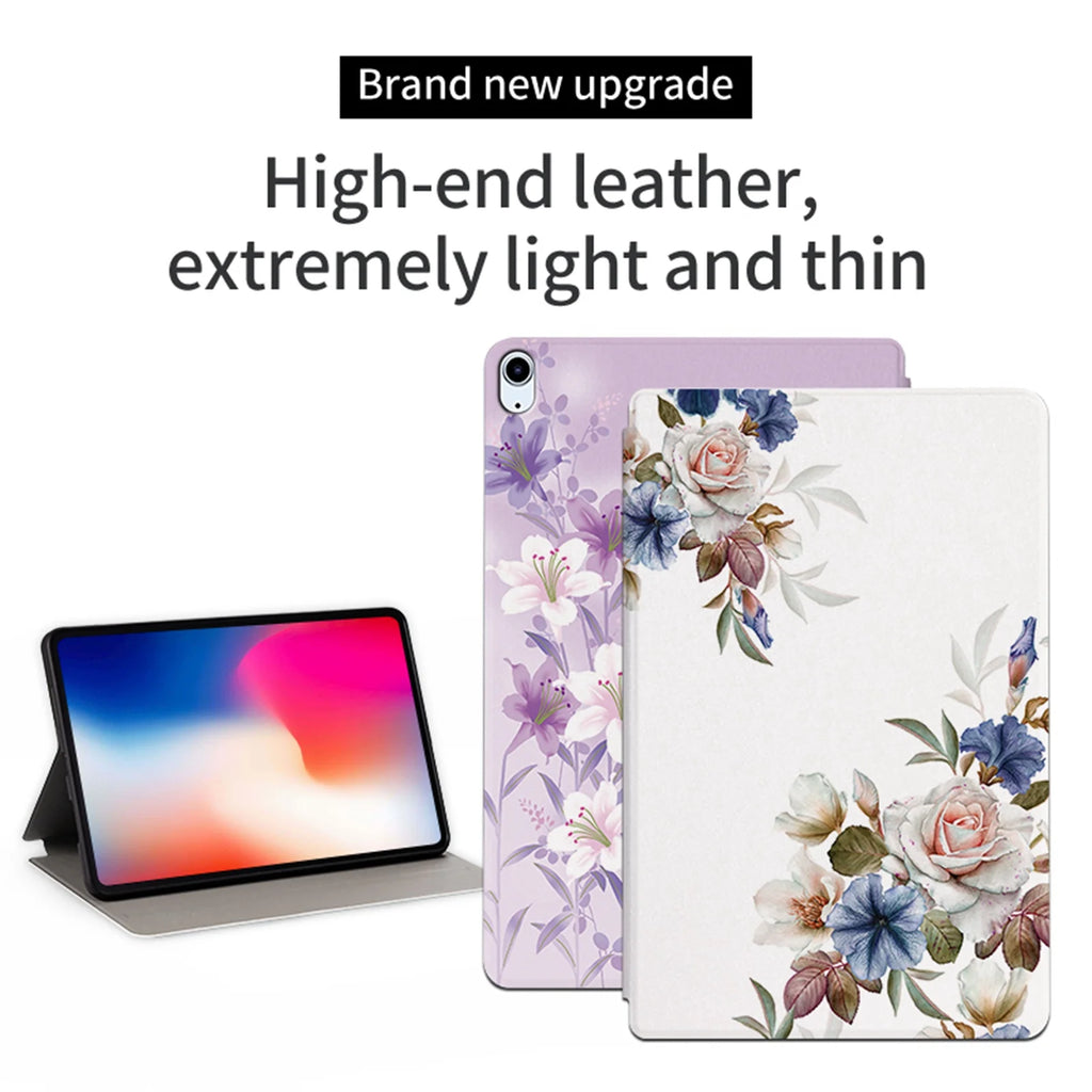 Slim Patterned Smart Kickstand Cover with Auto Wake/Sleep Magnetic Case P831948