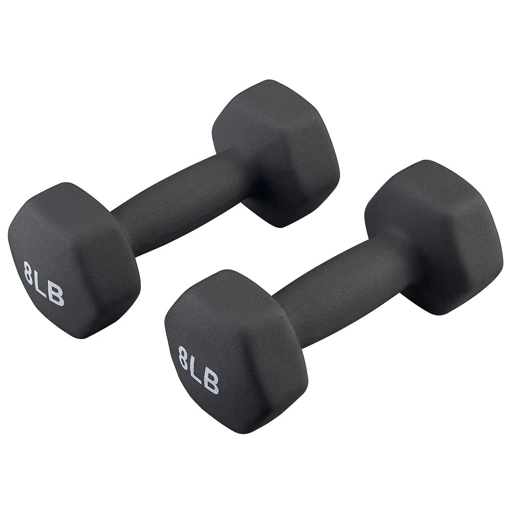 8lb Hex Neoprene Dumbbells Set of 2 I181784