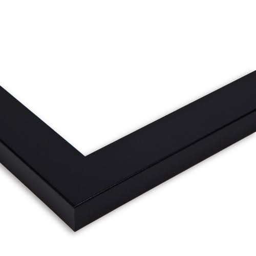 Satin Black Picture Frame with 3 Openings for 8x10 Photos M16276