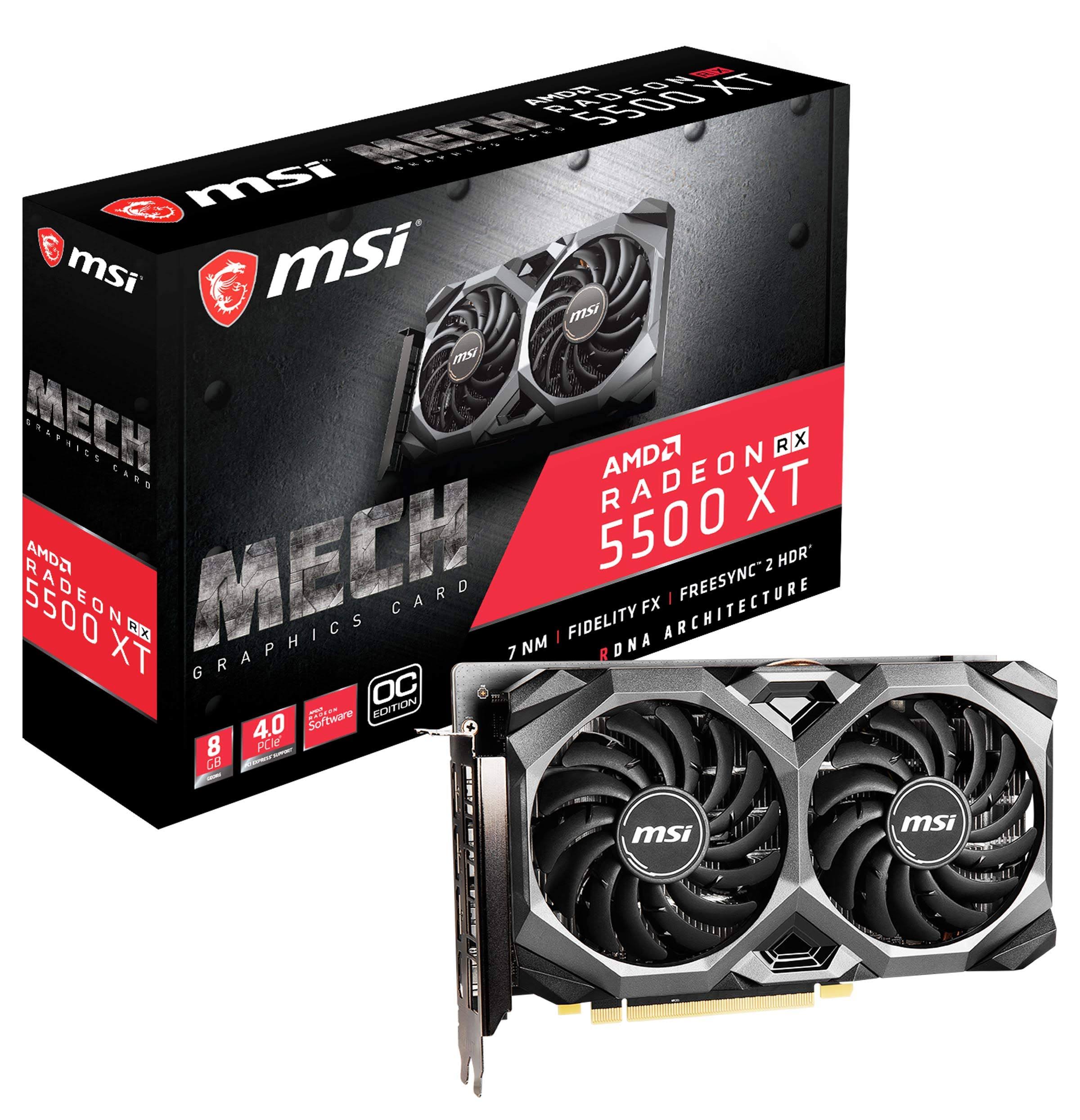 Radeon RX 5500 XT 8G Graphic Card J68956