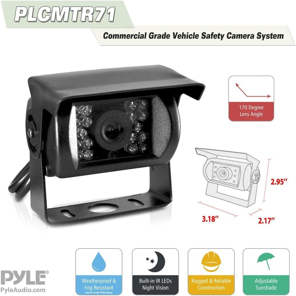 7" Monitor Dual DC 12-24V Backup Camera System N960