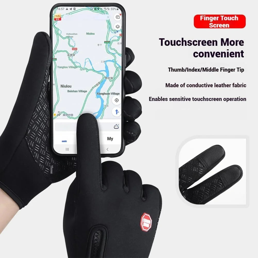 Waterproof Windproof Thermal Touchscreen Winter Gloves with Non-Slip Grip Z84319