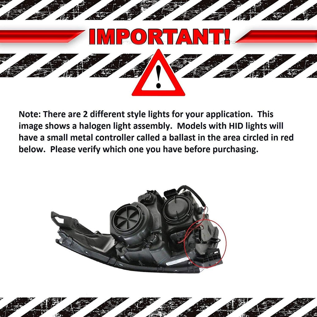 Halogen Headlight for Cadillac SRX N5371