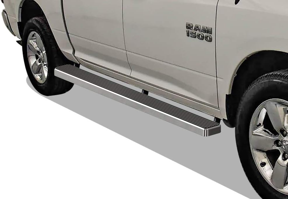 Black 6in Running Boards for Ram 1500 2009-2018 Crew Cab & Ram 2500 3500 2010-2022 I945153