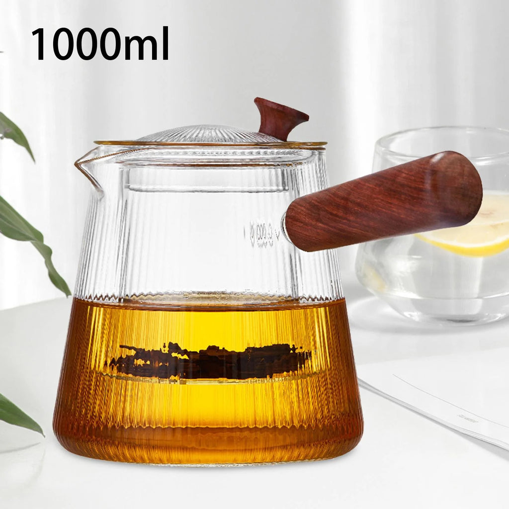 Glass Teapot with Infuser Stovetop Safe Tea Pot with Lid, 1000ml K55650