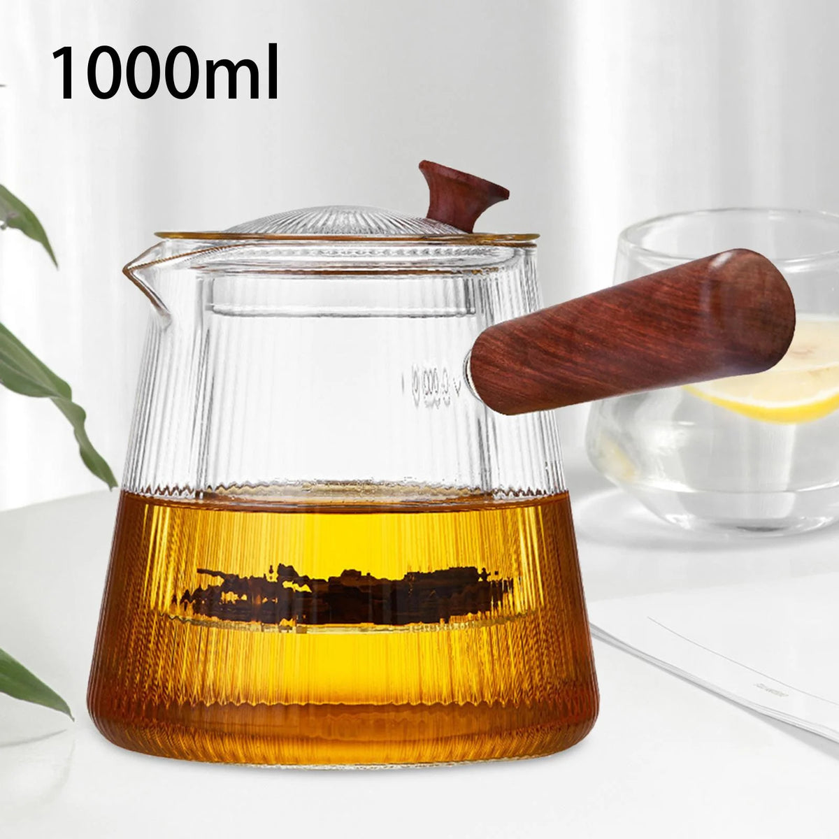 Glass Teapot with Infuser Stovetop Safe Tea Pot with Lid, 1000ml K55650