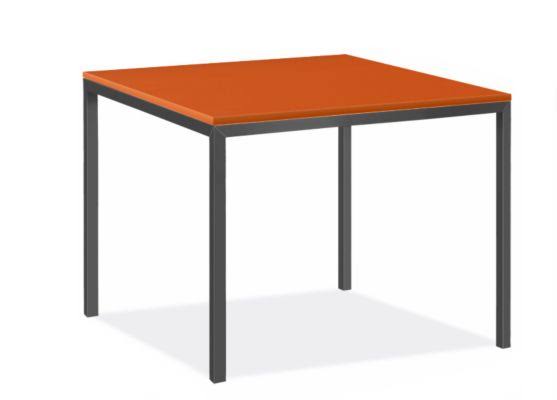 Orange Recycled HDPE Parsons Patio Table M402941