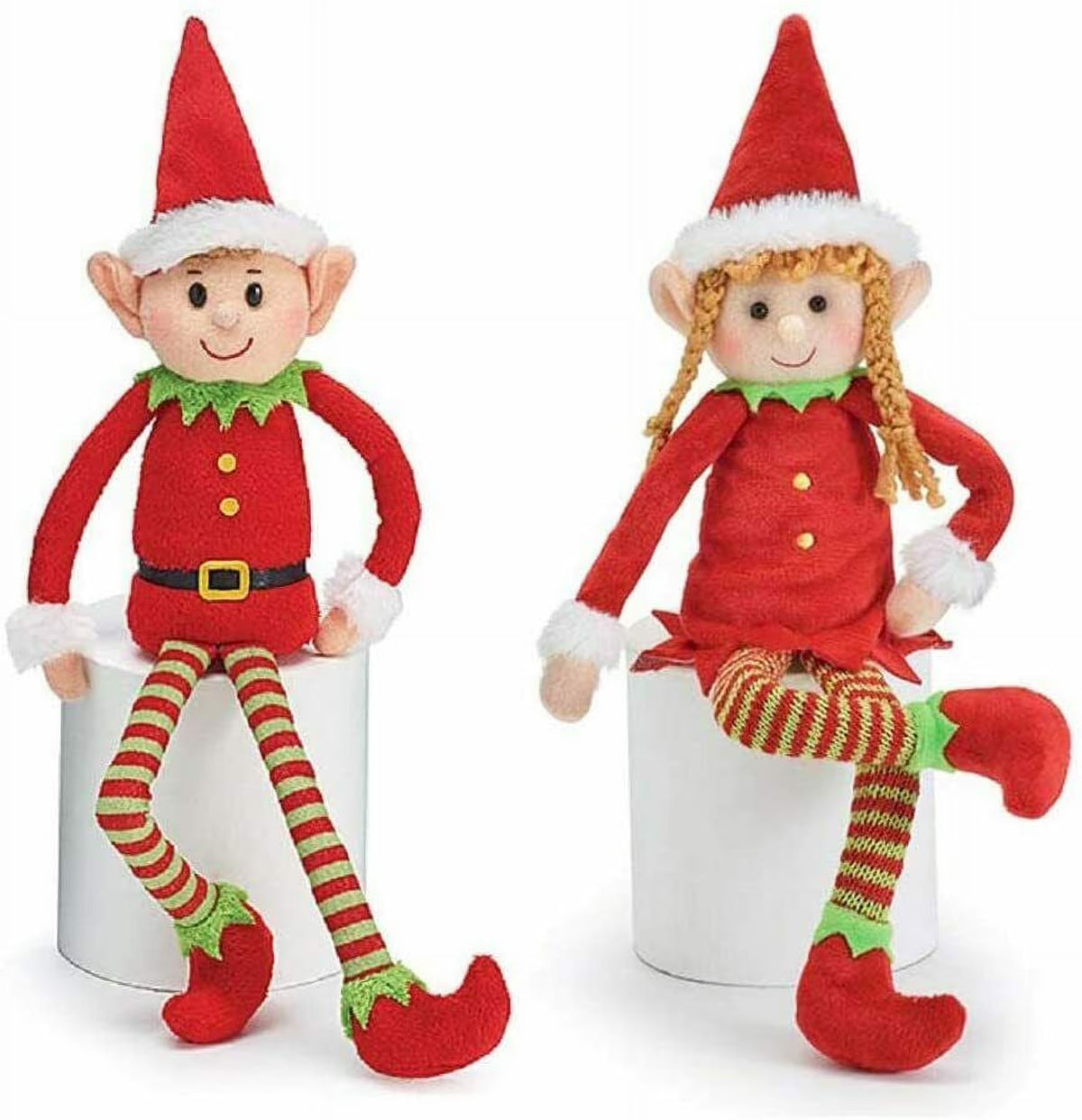 Poseable Plush Christmas Elves C297958