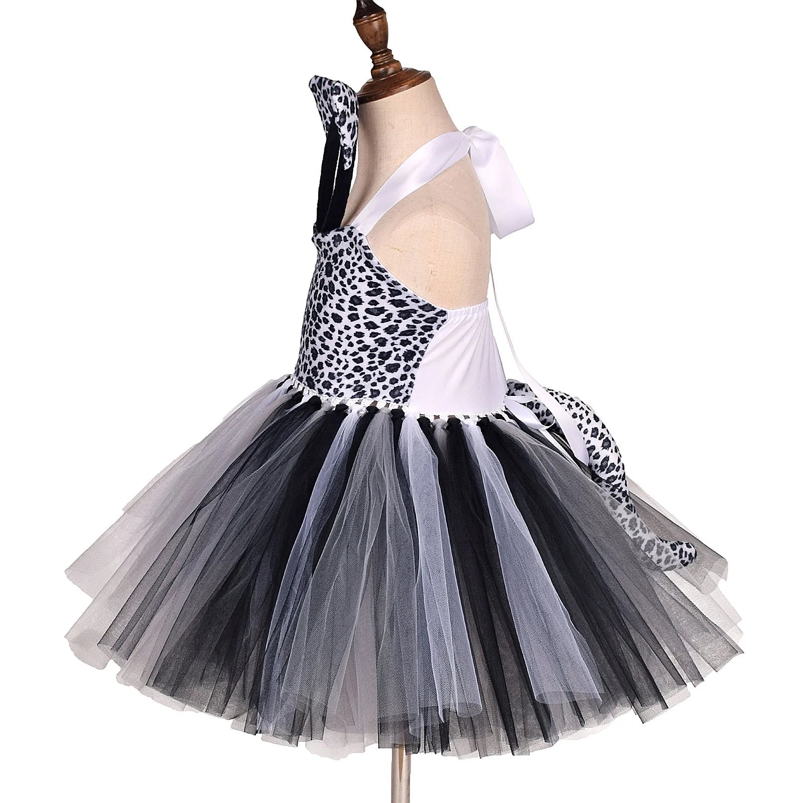 Kids Girls Giraffe Tutu Dress up Outfits with Headband Tails N474719