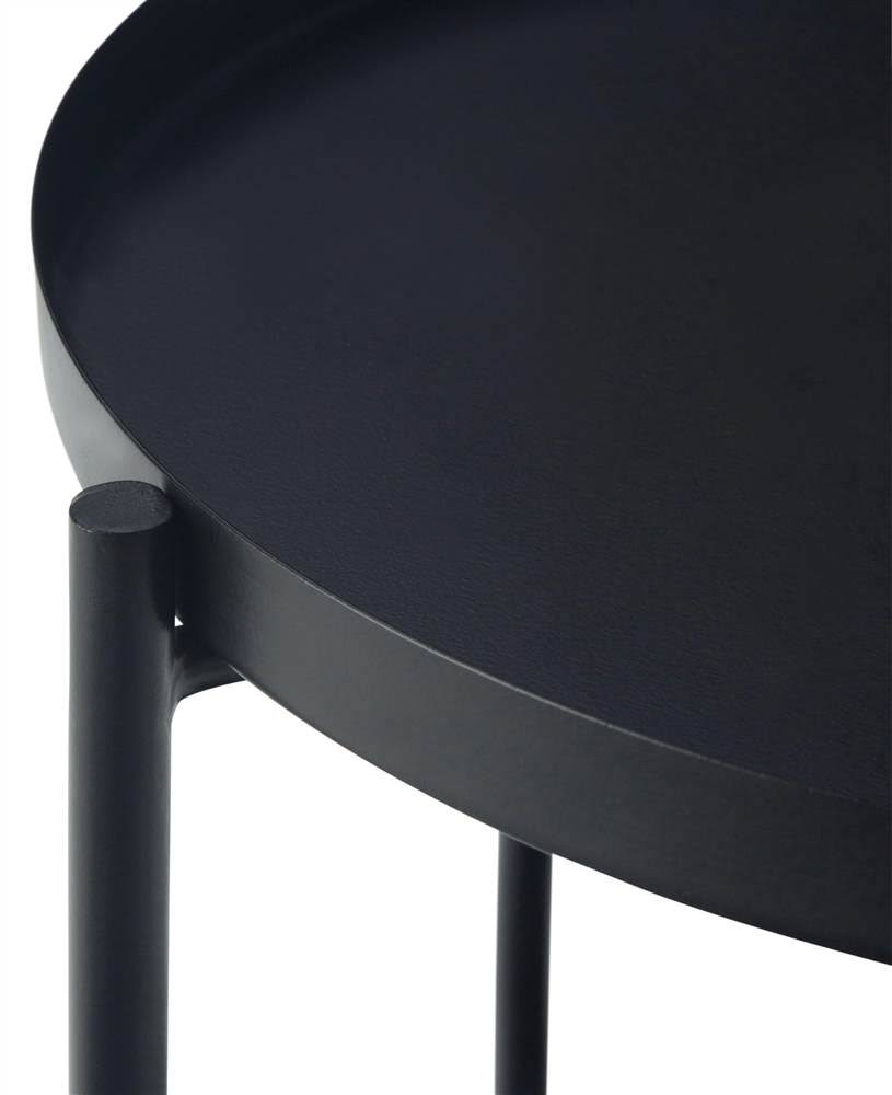 Black Metal End Table D8651