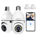 2 Pack 1080p 360 Light Bulb Security Camera E24458