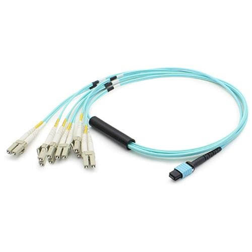 Aqua Fiber Optic Patch Cable 10 ft K20648