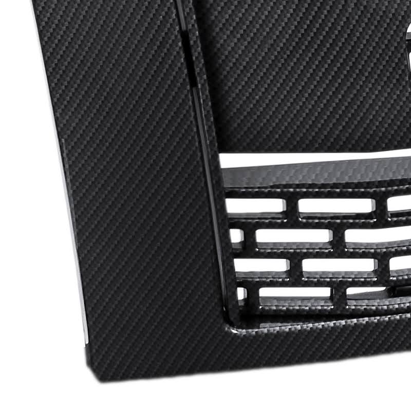 Gray ABS Carbon Fiber Look Front Hood Grille for Ford F150 X3485