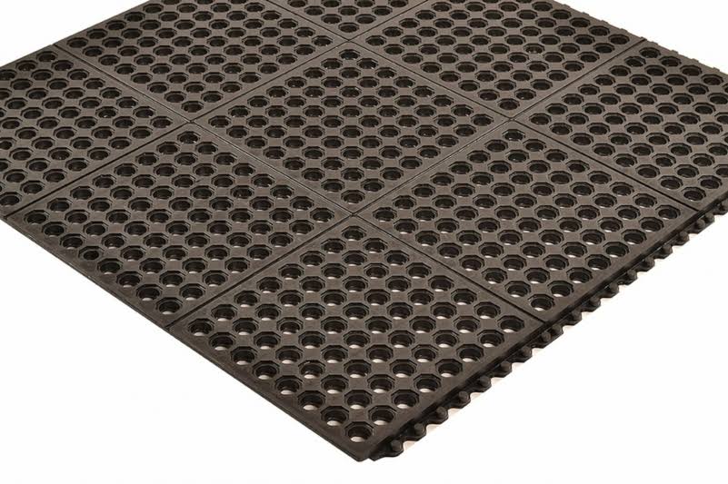 Black Interlocking Drainage Mat H217506