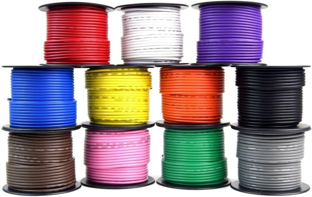 14 Gauge 11 Rolls 100 Feet Primary Power Ground Wire Remote Cable C631986