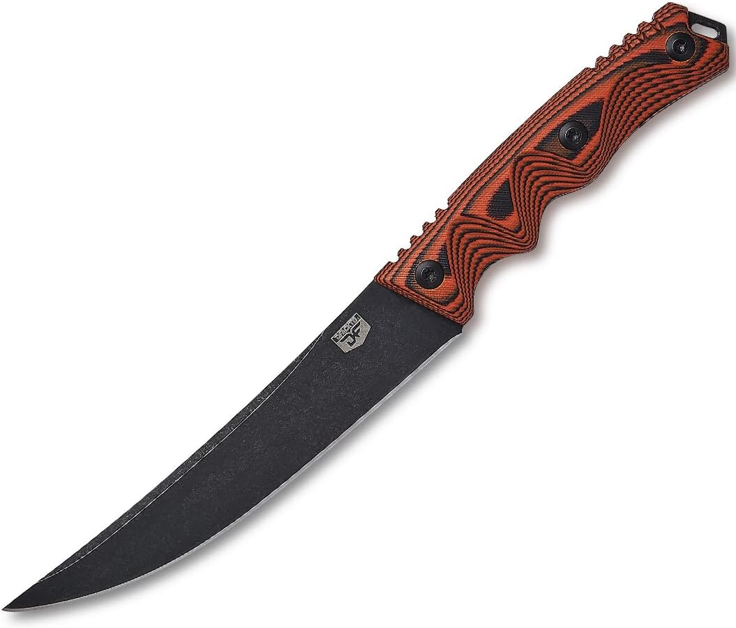 6-Inch Stainless Steel Full Tang Field Knife with Orange Handle X681615