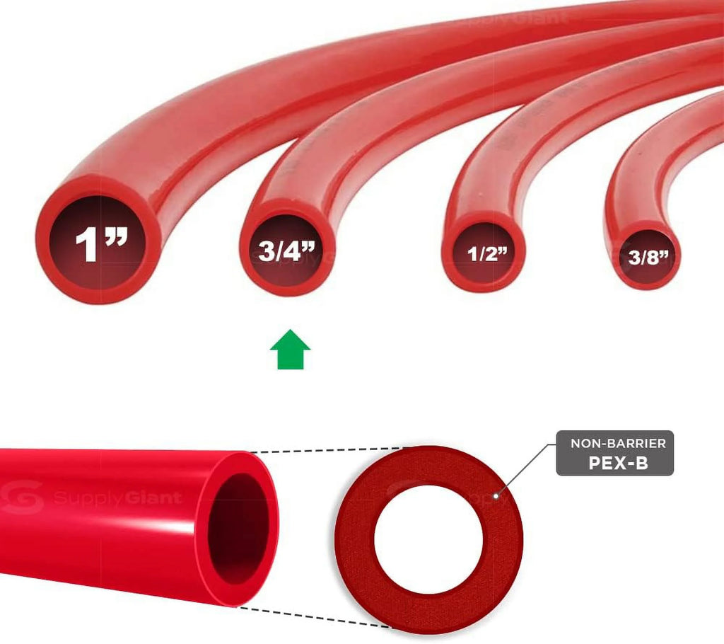 3/4 In. X 500 Feet Red PEX Tubing S481