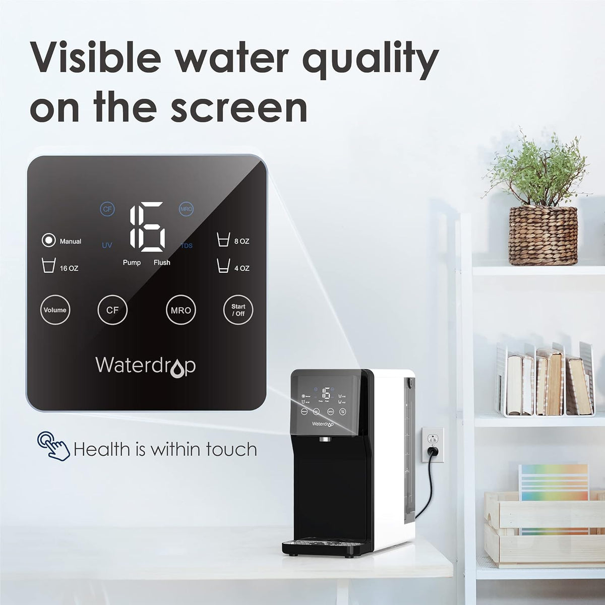 Countertop Reverse Osmosis Water System, 4-Stage RO Filter L430