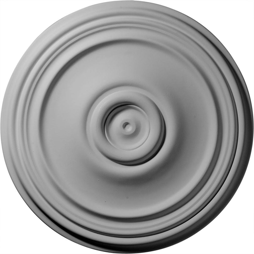 21 inch x 1 1/4 inch Hand-Painted Pearl White Beige Ceiling Medallion R8640