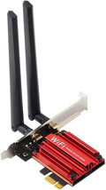 WiFi 6E PCI-E Tri-Band Wireless Adapter 5400Mbps 802.11AX 160MHZ PCIe Network Card Pack of 2 Q1316