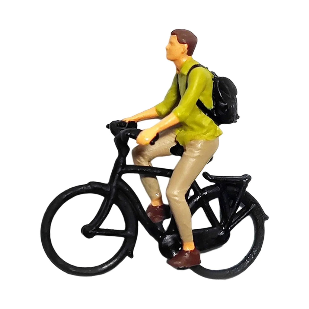 1/87 Scale Cyclist Figures Mini People Model Ornament W103