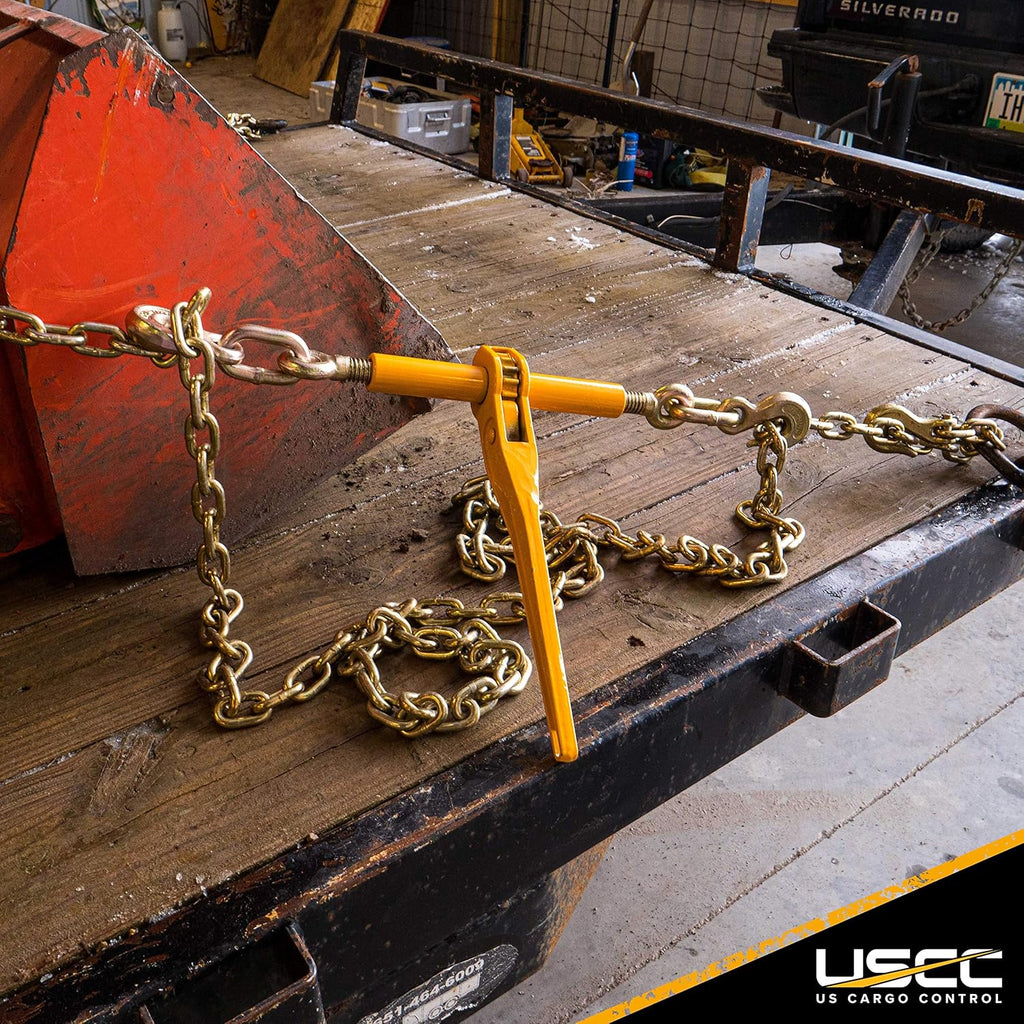 Ratchet Load Binder 3/8 Inch x 1/2 Inch 12,000 Pound Working Load Limit 2 Pack R206956