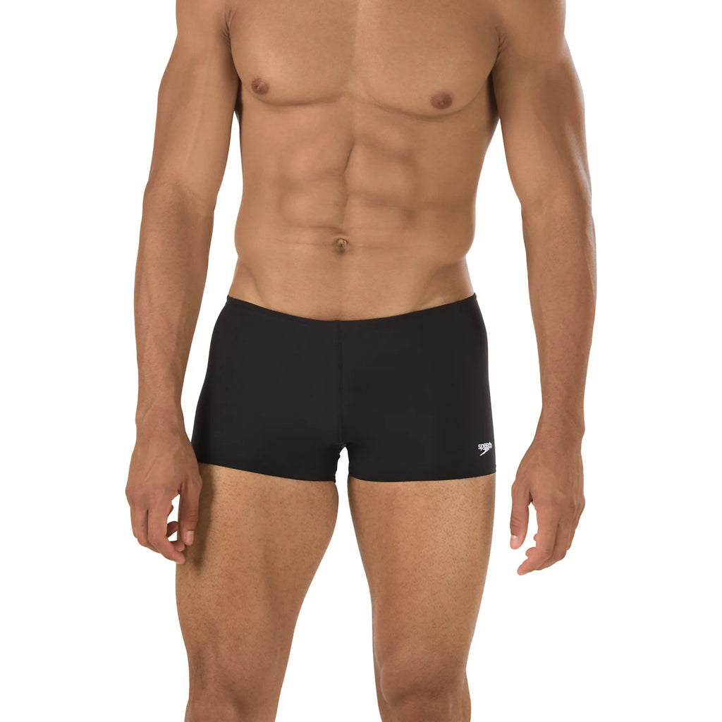 Speedo Black 36 Waist Square Leg Swim Trunk M603